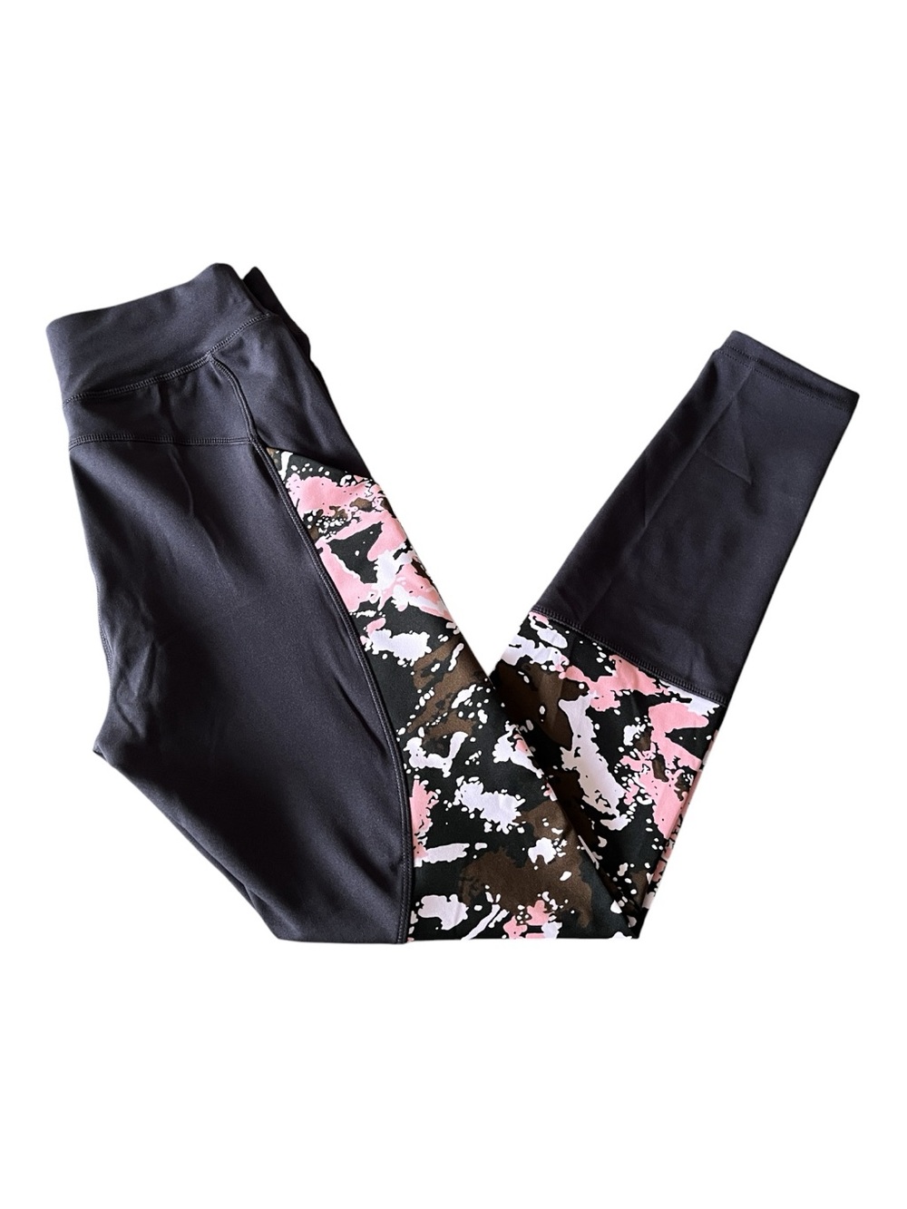 POP Fit High-Waisted Performance Legging | Size Small | Pink Abstract Print